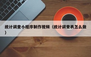 甘肃统计调查小程序制作视频（统计调查表怎么做）